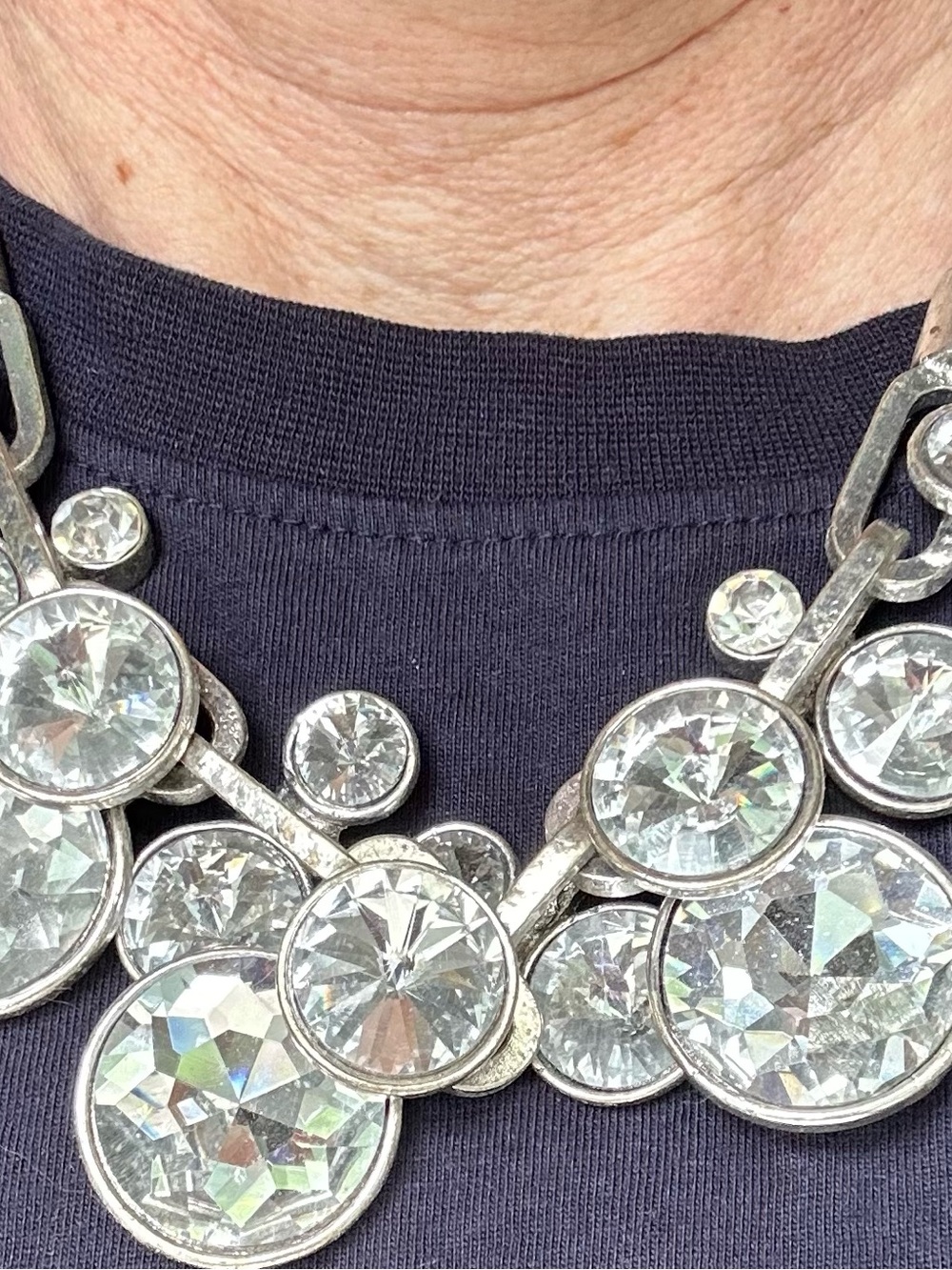 Elegant Silver Statement Necklace